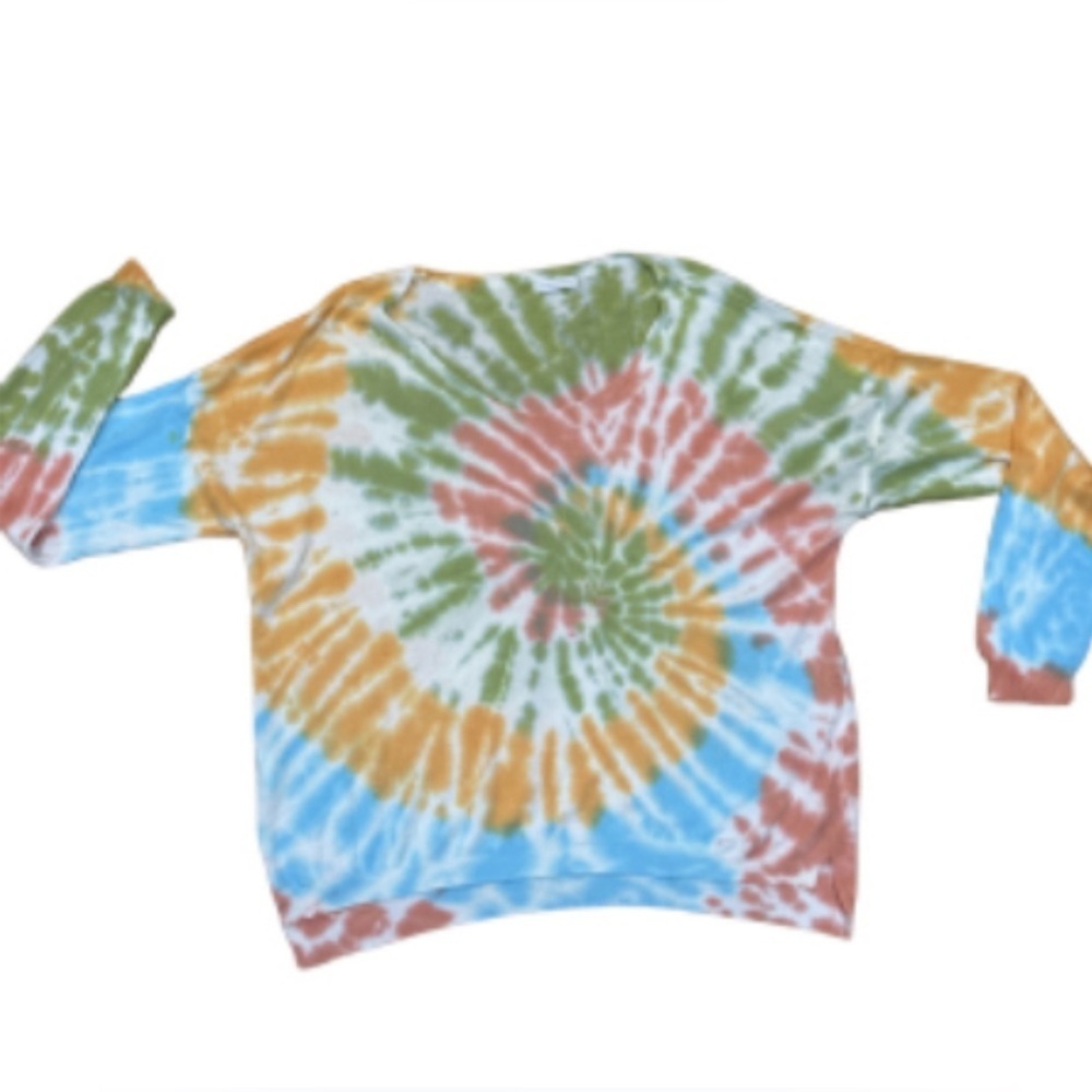 Made in Italy, modal blend Tie-Dye Long Sleeve Shirt
